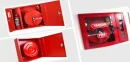 What are the materials that should be found in fire cabinets?
